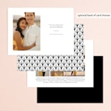 "So Simple" - Save the Dates in Blanco by Erin Deegan - Back of Card Options