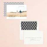 "So Simple" - Save the Dates in Blanco by Erin Deegan - Assembled