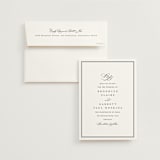 "Overlapping" - Save the Dates in Noir by Amy Kross - Save the Date with Envelope