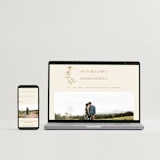 "Floral Type Arch" - Save the Dates in Cream by Baumbirdy - FREE Wedding Website