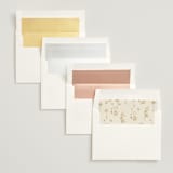 "Floral Type Arch" - Save the Dates in Cream by Baumbirdy - Envelope Liner Options