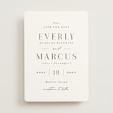 "Everly" - Save the Dates in Snow by Hooray Creative - Front