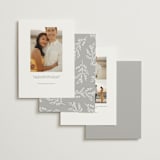 "Everly" - Save the Dates in Snow by Hooray Creative - Back of Card Options