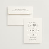 "Everly" - Save the Dates in Snow by Hooray Creative - Save the Date with Envelope