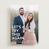 "Let's I Do This Photo" - Save the Dates in Snow by Ellis - Front