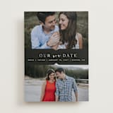 "Liebe" - Save the Dates in Charcoal by Carly Reed Walker - Front