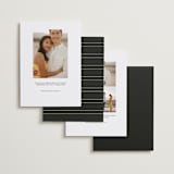 "Liebe" - Save the Dates in Charcoal by Carly Reed Walker - Back of Card Options