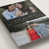 "Liebe" - Save the Dates in Charcoal by Carly Reed Walker - Detail