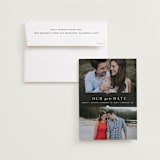 "Liebe" - Save the Dates in Charcoal by Carly Reed Walker - Save the Date with Envelope