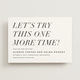 "Bad Dancing" - Save the Dates in Dove by Amy Payne - Front