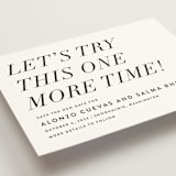 "Bad Dancing" - Save the Dates in Dove by Amy Payne - Detail