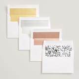 "City Love" - Save the Dates in Snow by John Paul - Envelope Liner Options