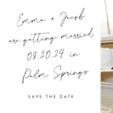 "Palm Springs" - Save the Dates in Onyx by Sarah Curry - Detail