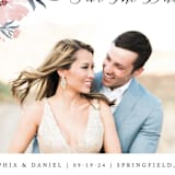 "beautifully painted" - Save the Dates in Blush by Qing Ji - Detail