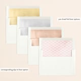 "beautifully painted" - Save the Dates in Blush by Qing Ji - Envelope Liner Options