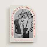 "Surrounding" - Save the Dates in Persimmon by Sarah Cohn - Front