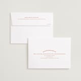 "Surrounding" - Save the Dates in Persimmon by Sarah Cohn - FREE Recipient Addressing