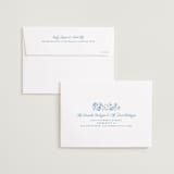 "Framed Florals" - Save the Dates in Sky by Robert and Stella - FREE Recipient Addressing