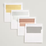 "Enamored" - Save the Dates in Pearl by Pixel and Hank - Envelope Liner Options