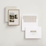 "savour" - Save the Dates in Linen by Bramble Studio - Assembled