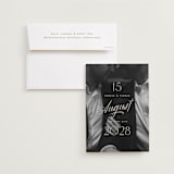 "The Date is Set" - Save the Dates in Ivory by Oscar and Emma - Karly Depew - Save the Date with Envelope