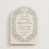 "Crest Florale" - Save the Dates in Moss by Tamara Hilje - Front