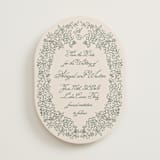 "Crest Florale" - Save the Dates in Moss by Tamara Hilje - Front
