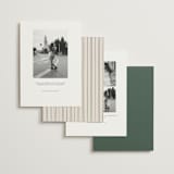 "Crest Florale" - Save the Dates in Moss by Tamara Hilje - Back of Card Options