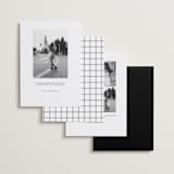 "Gaze" - Save the Dates in Snow by Pixel and Hank - Back of Card Options