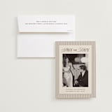 "Sienna" - Save the Dates in Maroon by Pati Cascino - Save the Date with Envelope