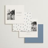 "Petite Jolie" - Save the Dates in Bluebell by Hannah Bowman - Back of Card Options