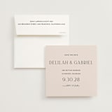 "Trendsetter" - Save the Dates in Pearl by Vanessa Doyle - Save the Date with Envelope