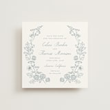 "Toile Frame" - Save the Dates in Cornflower by Hannah Bowman - Front