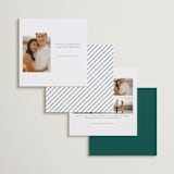 "typewriter collage" - Save the Dates in Seafoam by Cass Loh - Back of Card Options
