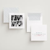 "typewriter collage" - Save the Dates in Seafoam by Cass Loh - Assembled