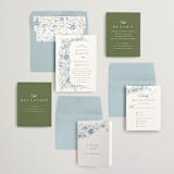 "Meander" - Save the Dates in Snow by Angela Marzuki - Matching Invitation Suite