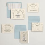 "Sealed" - Save the Dates in Daisy by Baumbirdy - Matching Invitation Suite