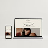 "Branched" - Save the Dates in Almond by Brianne Larsen - FREE Wedding Website