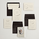 "Branched" - Save the Dates in Almond by Brianne Larsen - Matching Invitation Suite