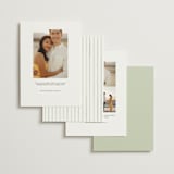 "watercolor flowers crest" - Save the Dates in Moss by Cass Loh - Back of Card Options