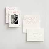 "Bow" - Save the Dates in Peony by Corinne Malesic - Assembled