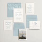 "Aristocratic" - Save the Dates in Wave by Creo Study - Matching Invitation Suite