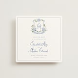 "Sweethearts" - Save the Dates in Periwinkle by Design Lotus - Front