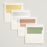 "Brynn" - Save the Dates in Cloud by Everett Paper Goods - Envelope Liner Options