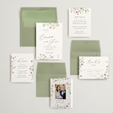 "Brynn" - Save the Dates in Cloud by Everett Paper Goods - Matching Invitation Suite