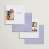 "Sweeping Meadow" - Save the Dates in Wisteria by Everett Paper Goods - Back of Card Options