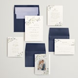 "Sweeping Meadow" - Save the Dates in Wisteria by Everett Paper Goods - Matching Invitation Suite