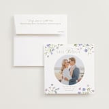 "Sweeping Meadow" - Save the Dates in Wisteria by Everett Paper Goods - Save the Date with Envelope