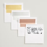 "the classic" - Save the Dates in Ivory by Benita Crandall - Envelope Liner Options