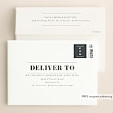 "Classic Date" - Save the Dates in Charcoal by Shirley Lin Schneider - FREE Recipient Addressing